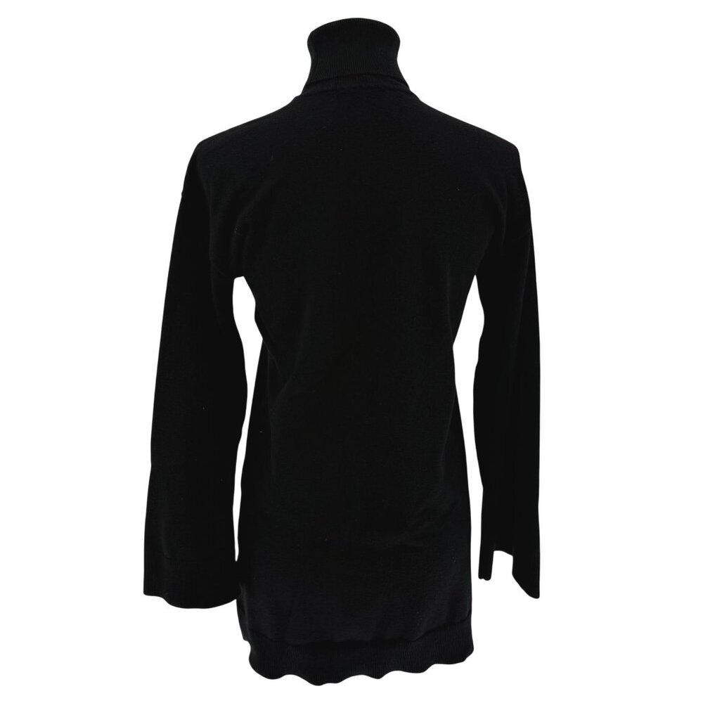 LPA Black Turtleneck Sweater Dress S Nylon/Viscose Blend Long Sleeve - Picture 4 of 7